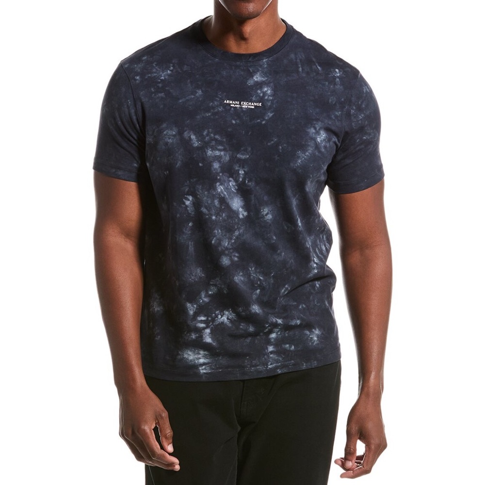 Armani Exchange AX Blue Combo T-Shirt Regular Fit Size Large Brand New Authentic